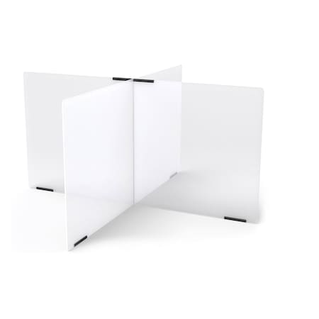 Jonti-Craft See-Thru Table Divider Shields, 4 Station, 47.5 in. x 47.5 in. x 24 in. 9858JC